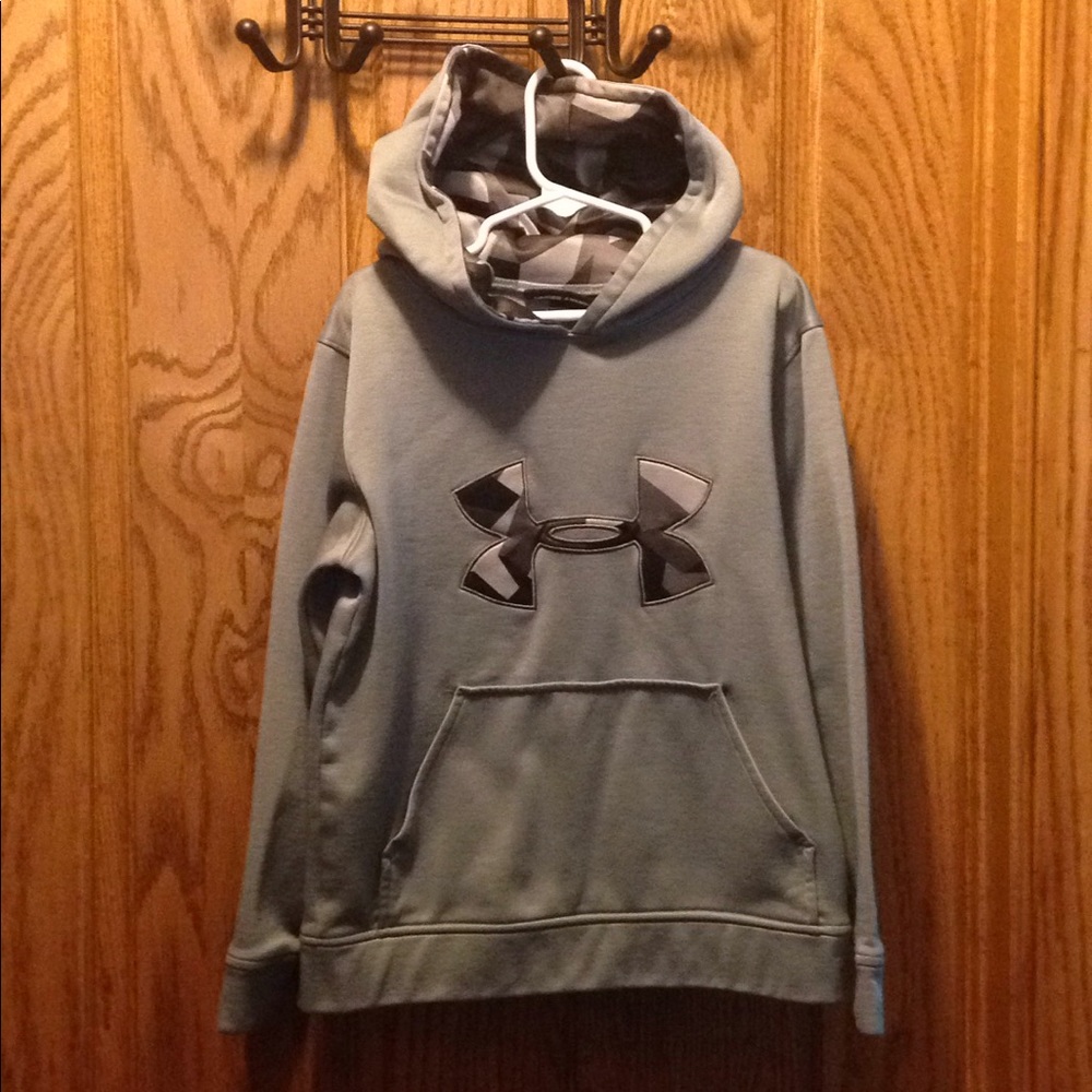 Youth UnderArmour Grey Hoodie